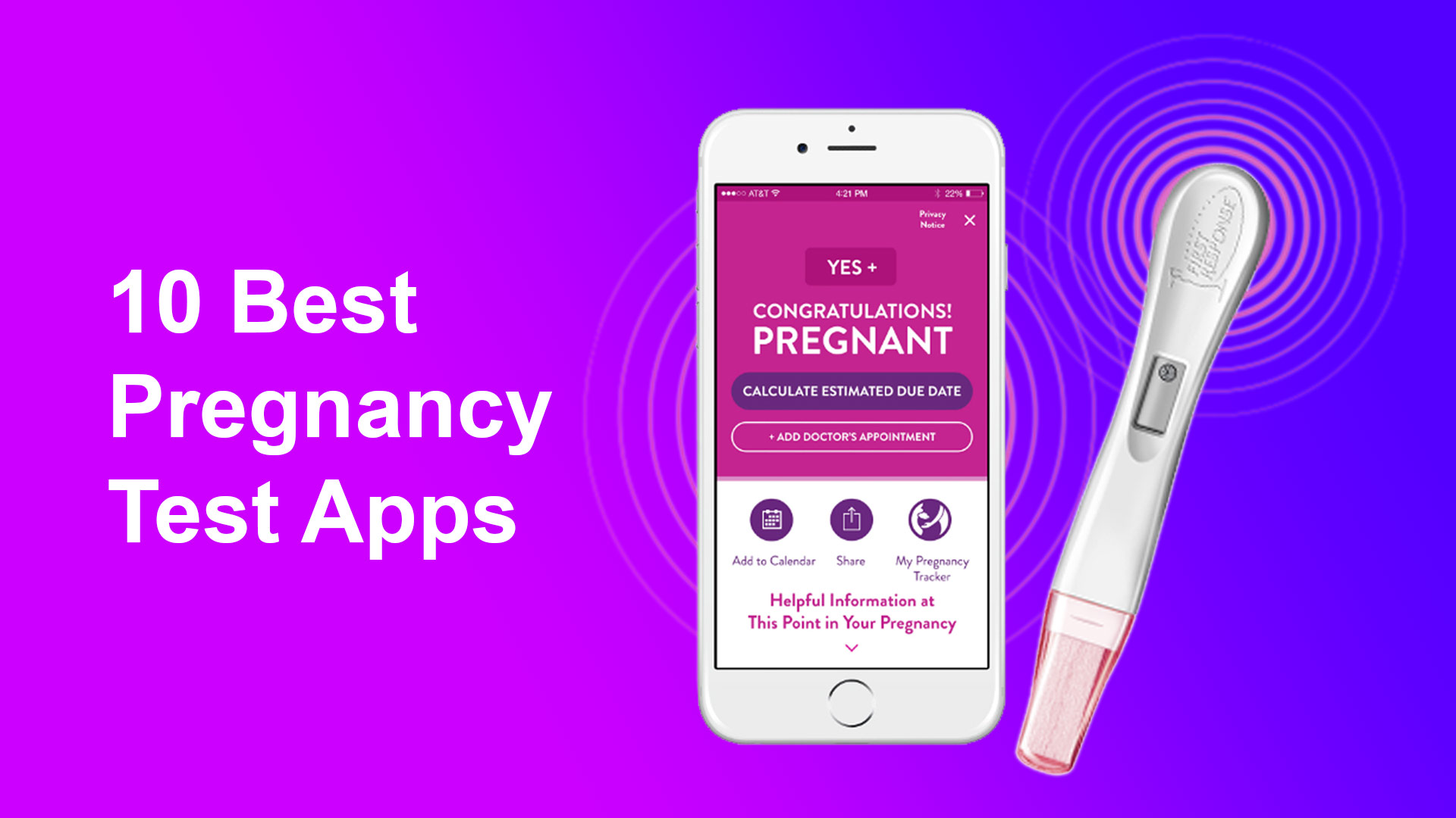 pregnancy test apps for iPhone