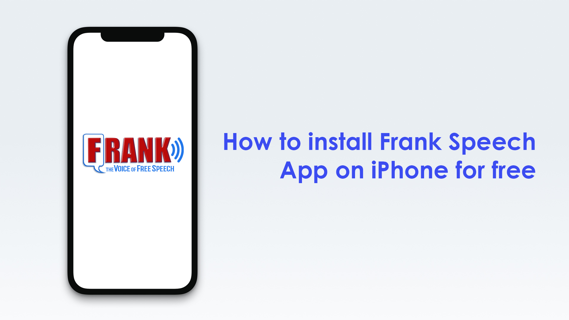 Frank speech app on iPhone