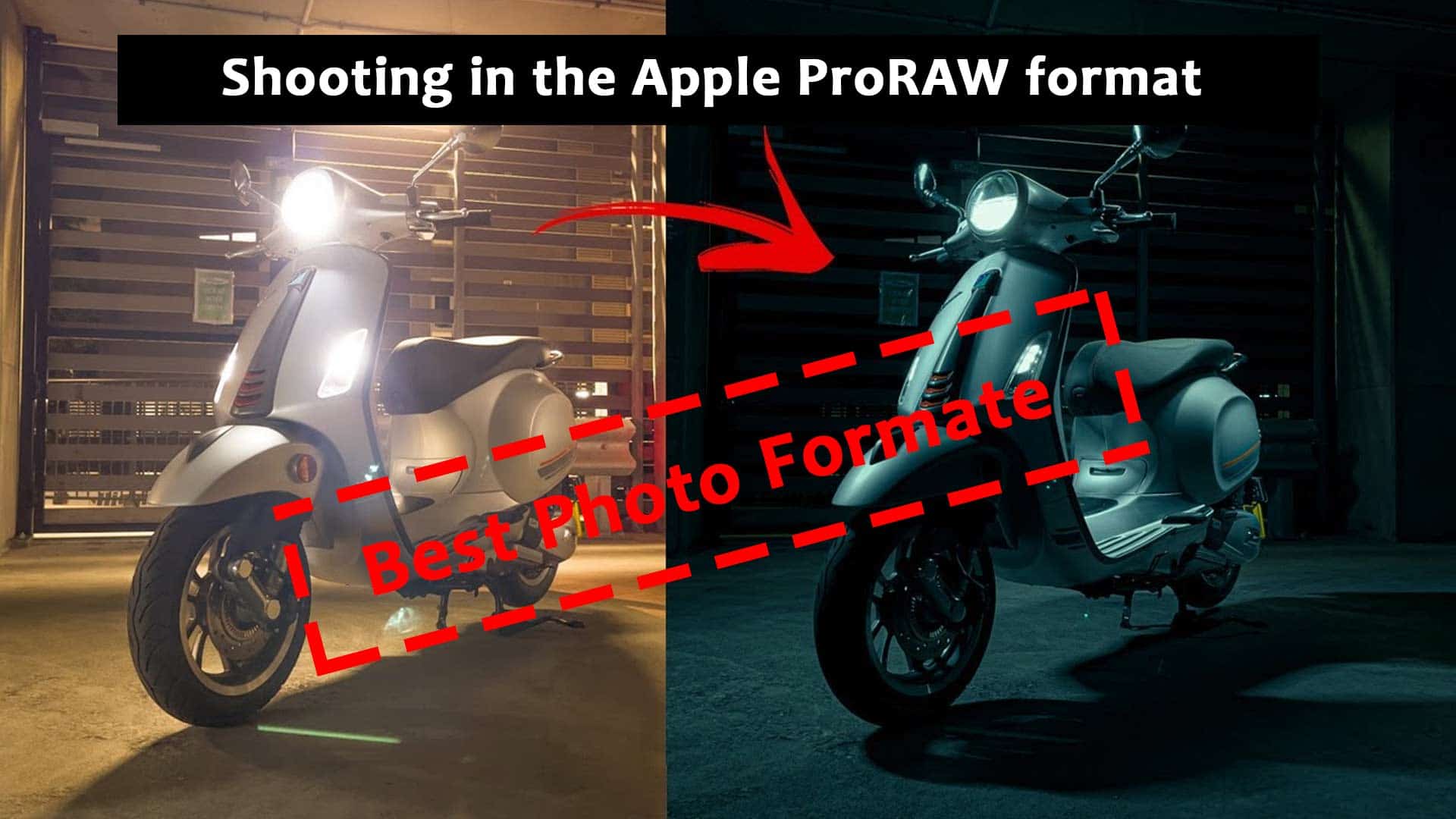 How can you shoot in the Apple ProRAW format and more