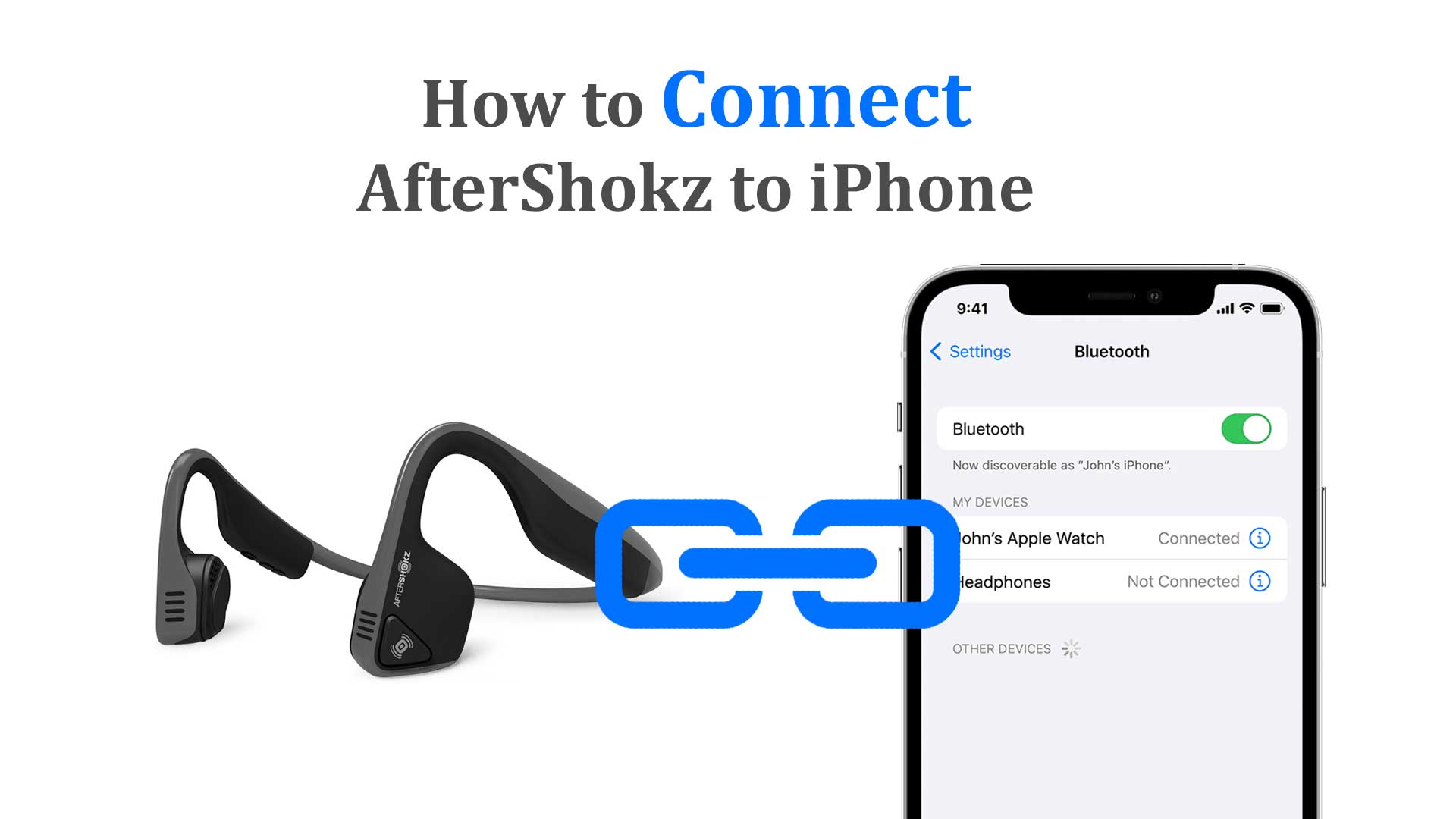 How to connect aftershokz to iPhone
