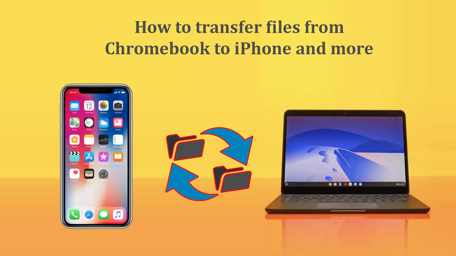 How to transfer files from Chromebook to iPhone