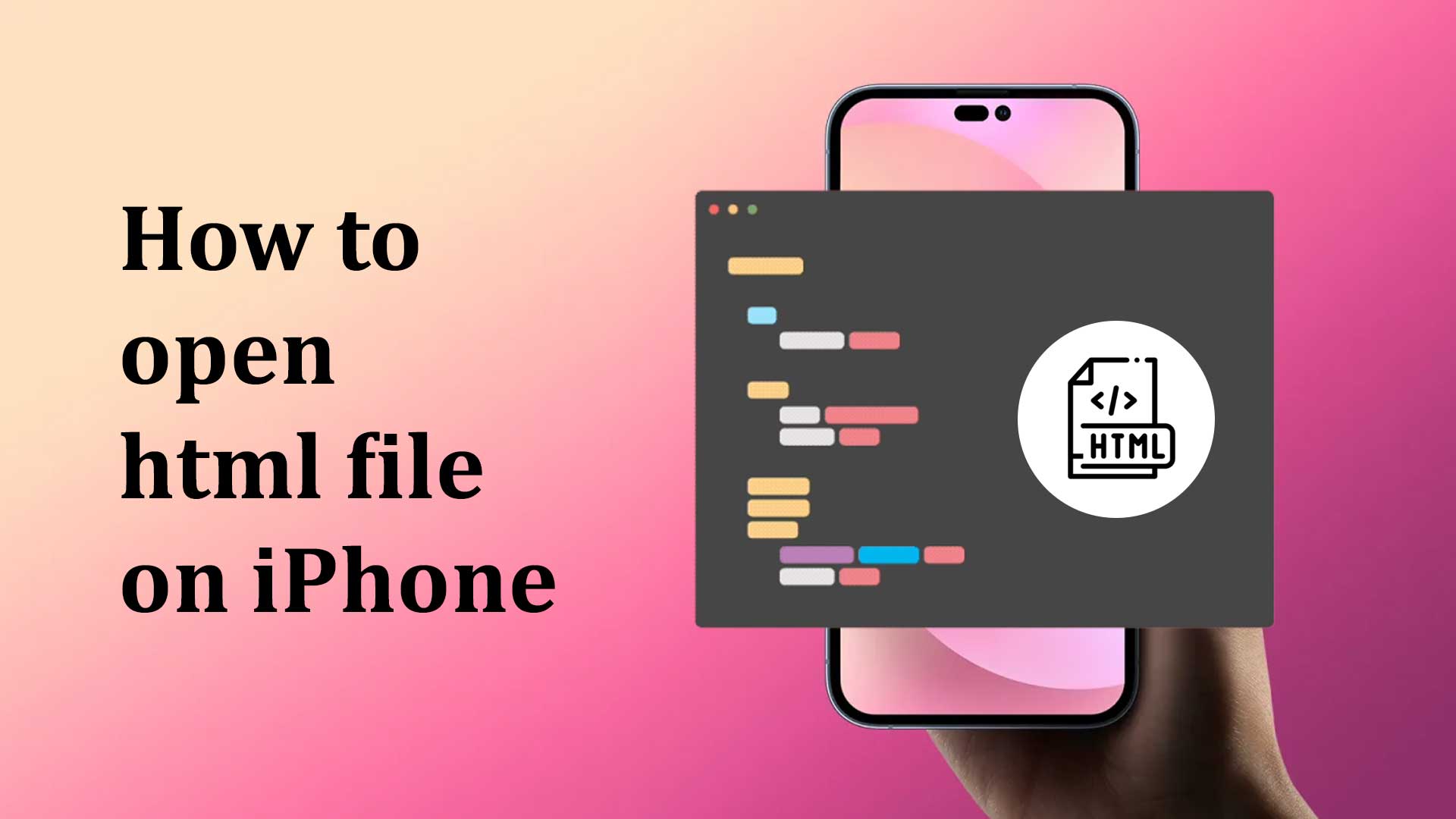 how to open html file on iphone
