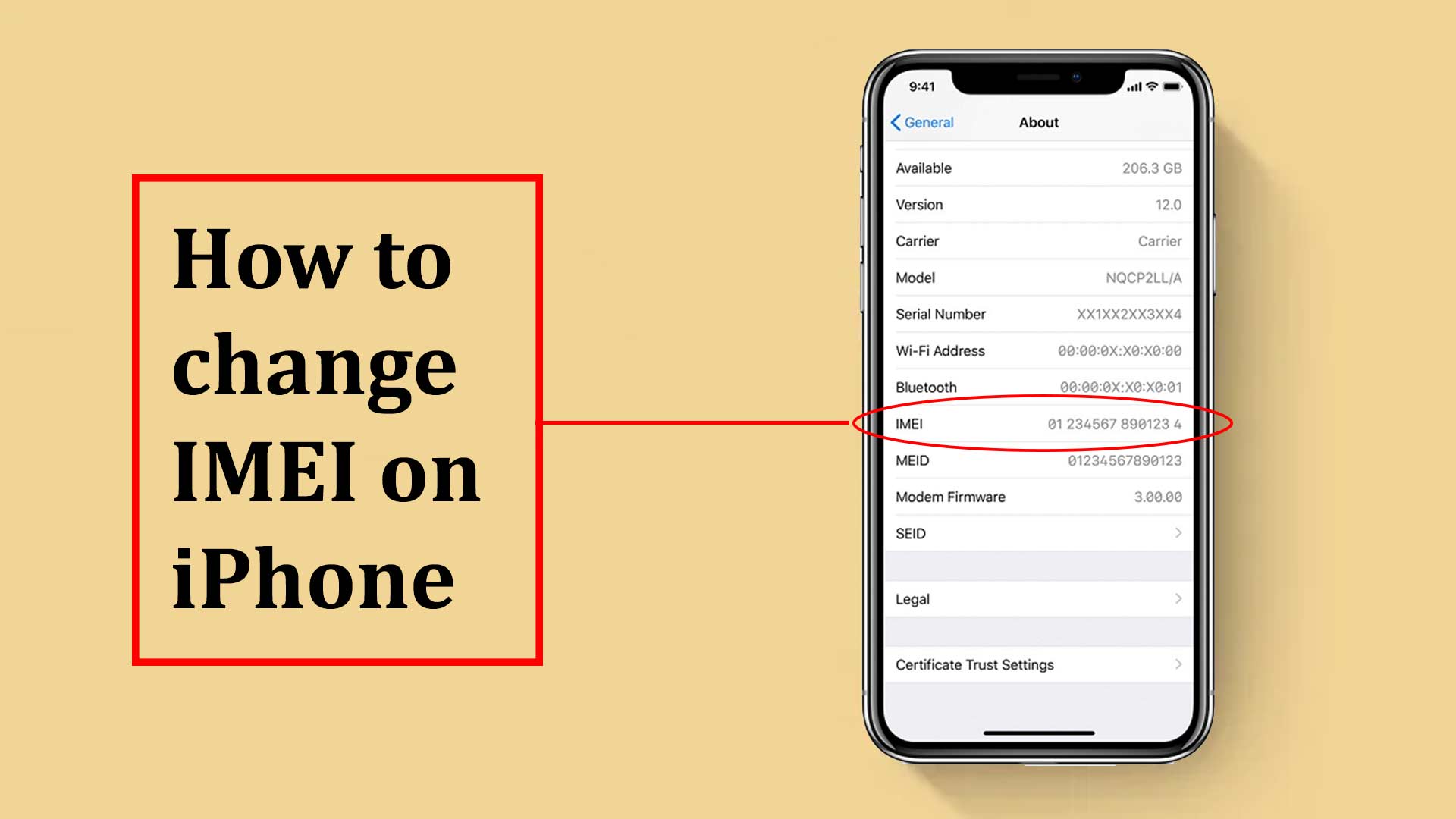 How to change IMEI on iPhone
