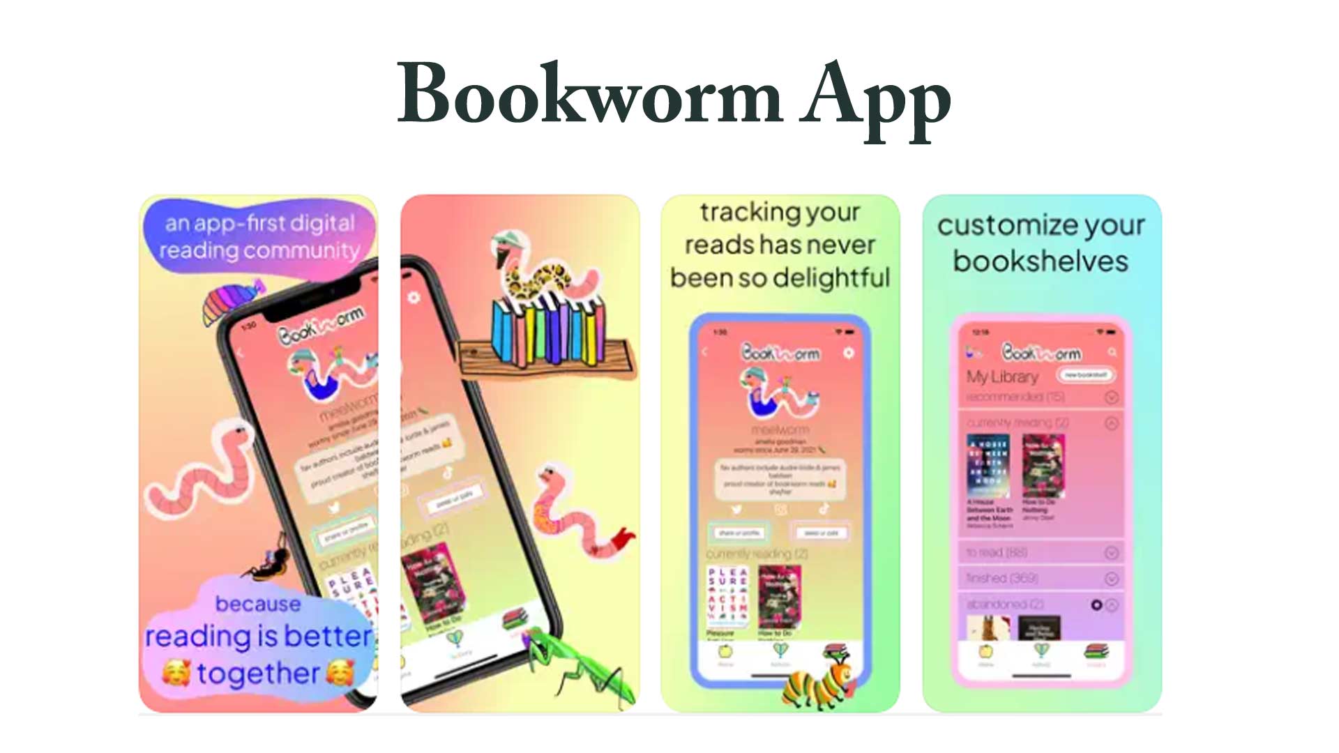 free bookworm app for iPhone and iPad