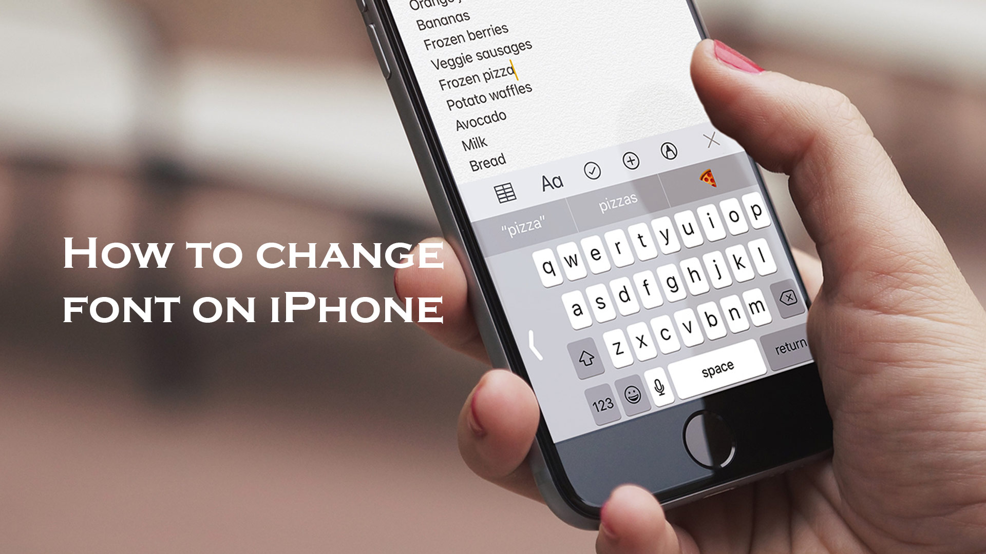 How to change font on iPhone