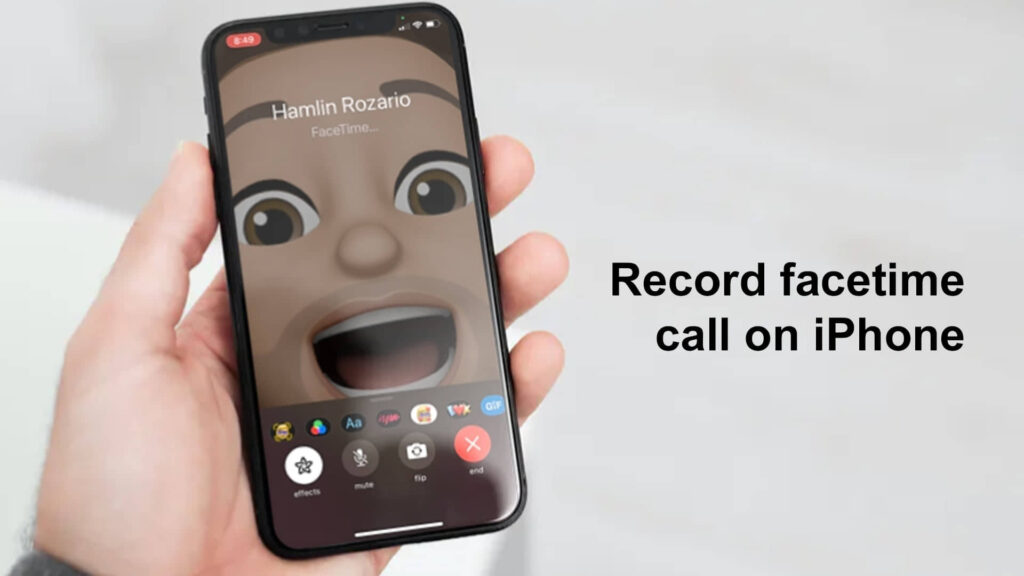 How to screen record facetime with sound on iPhone