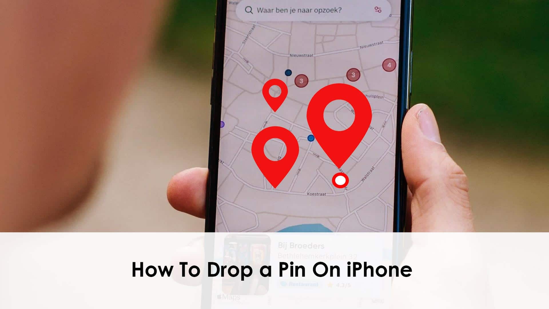 How To Drop a Pin On iPhone