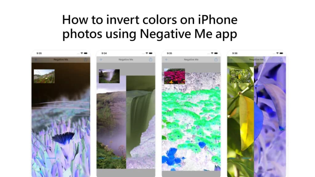 How to invert colors on iPhone photos using Negative Me app