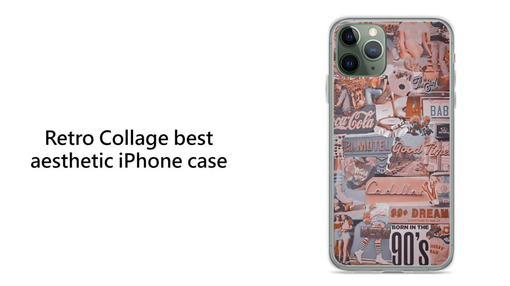 Retro Collage best aesthetic iPhone case