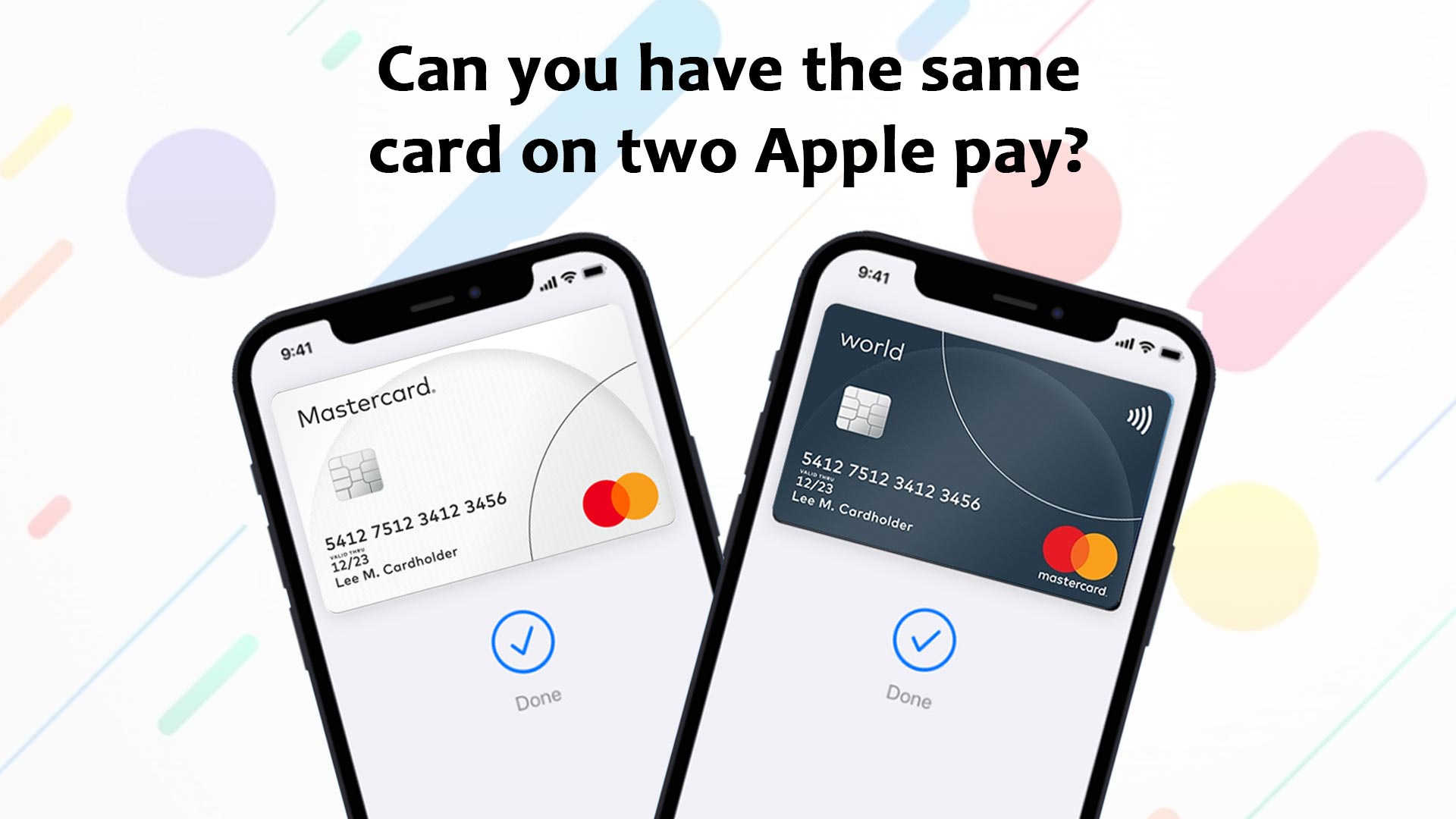 Can you have the same card on two Apple pay