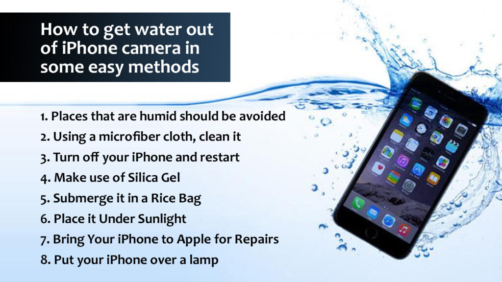 How to get water out of iPhone camera in some easy methods