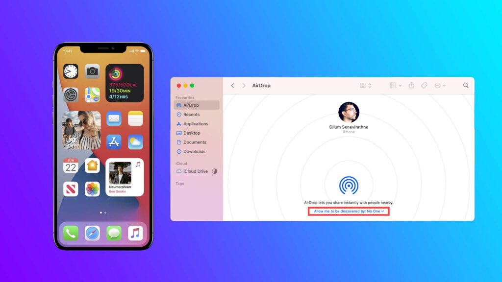 How to Disconnect AirDrop Between an iPhone and Mac