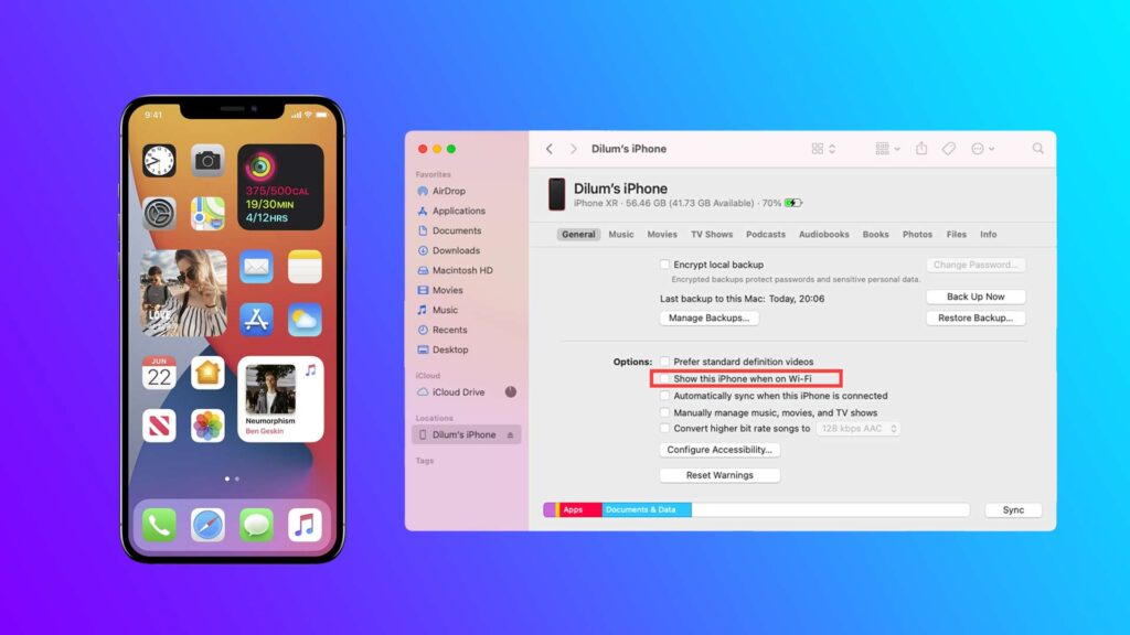 How to Disconnect an iPhone From Finder on a Mac