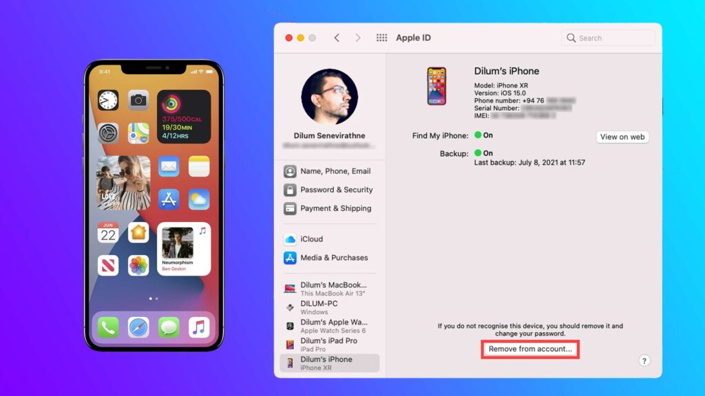 How to Remove an iPhone From the Apple ID on a Mac