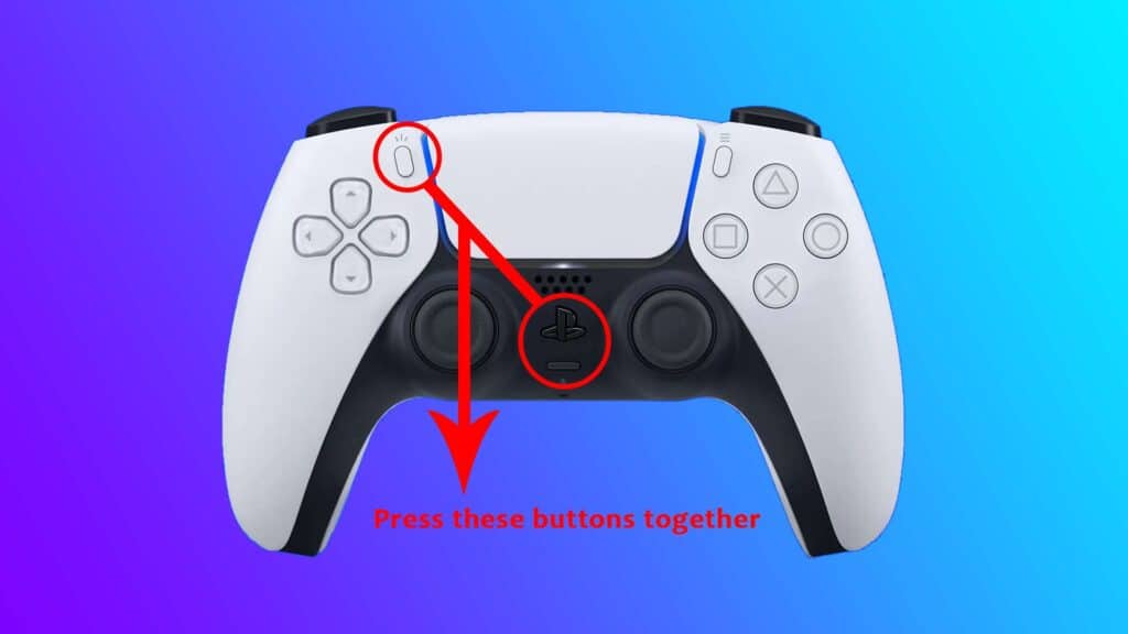 How to connect ps5 controller to iPhone by pressing two buttons