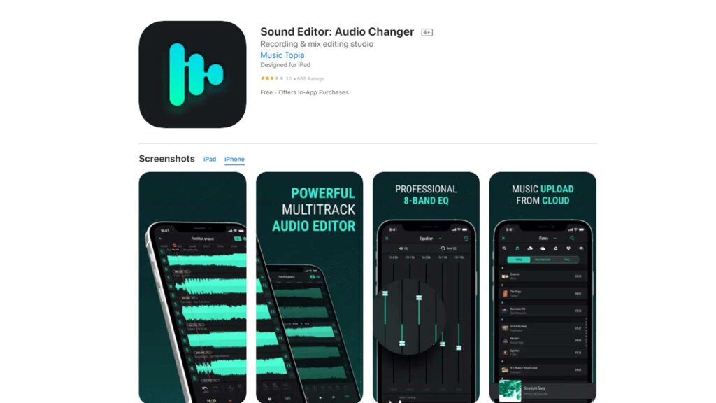 Sound Editor - Audio Changer app for iPhone