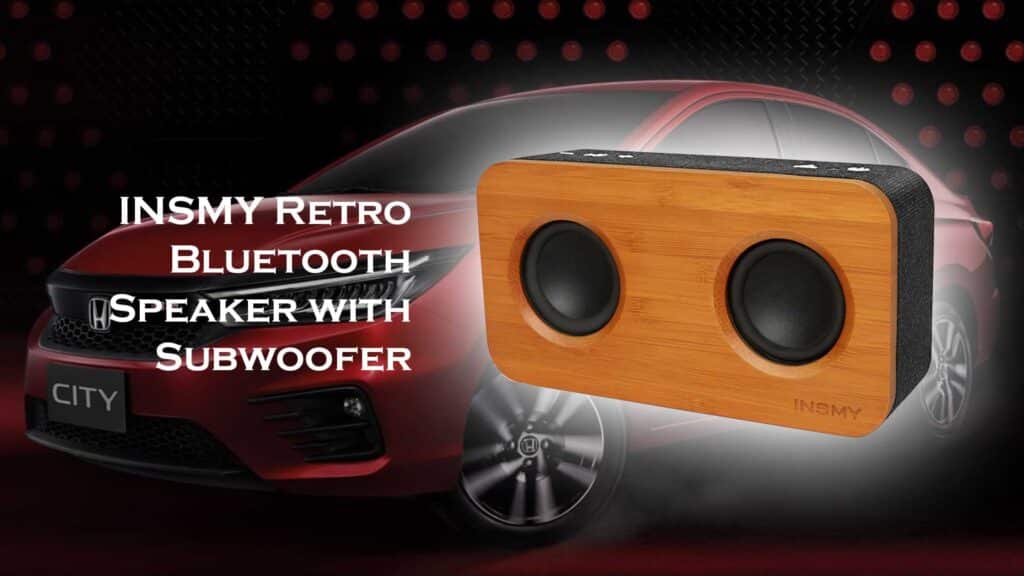 INSMY Retro Bluetooth Speaker with Subwoofer