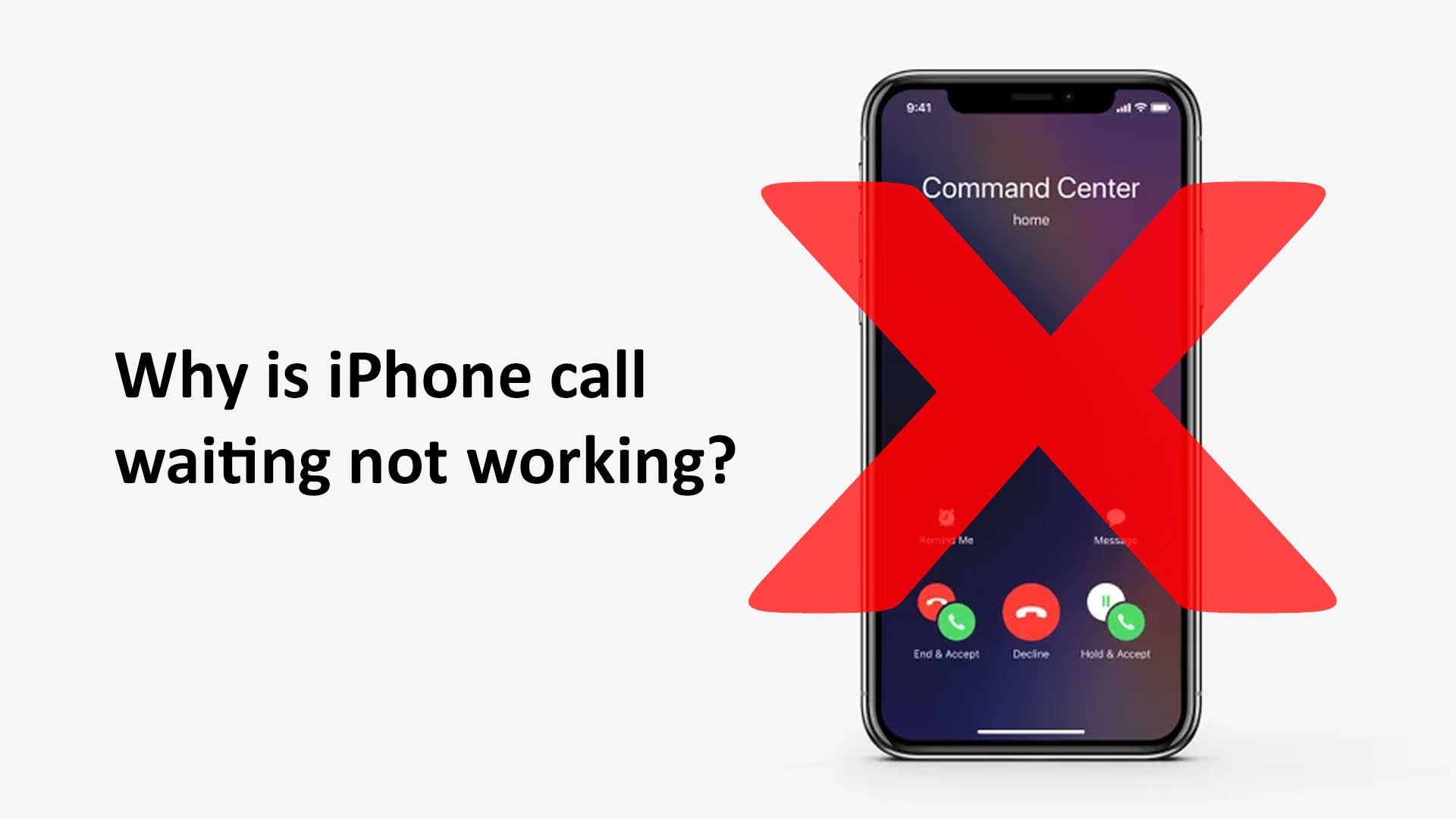Why is iPhone call waiting not working?