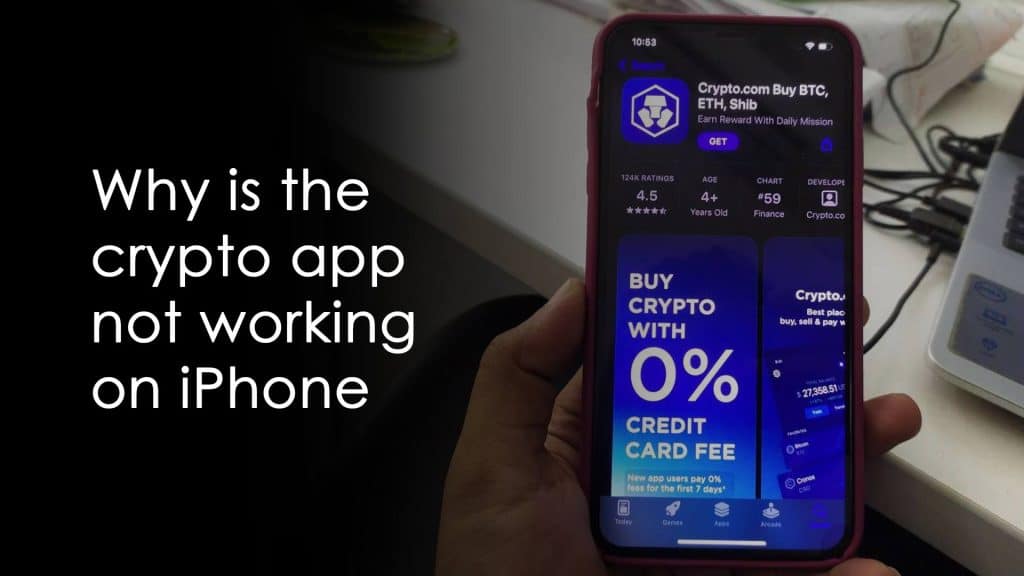 Why is crypto app not working on iPhone