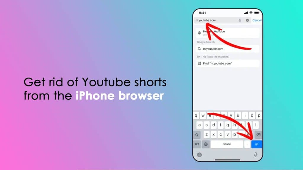 get rid of Youtube shorts from the iPhone browser