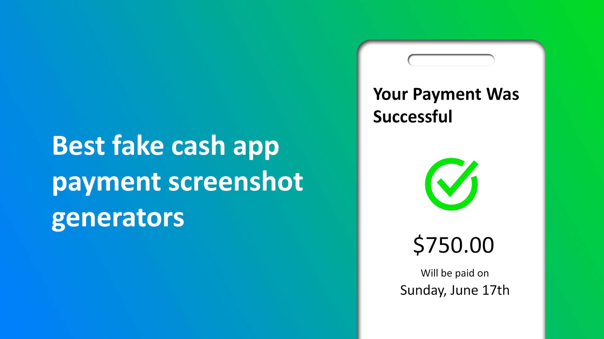 Best fake cash app payment screenshot generator for iPhone and android