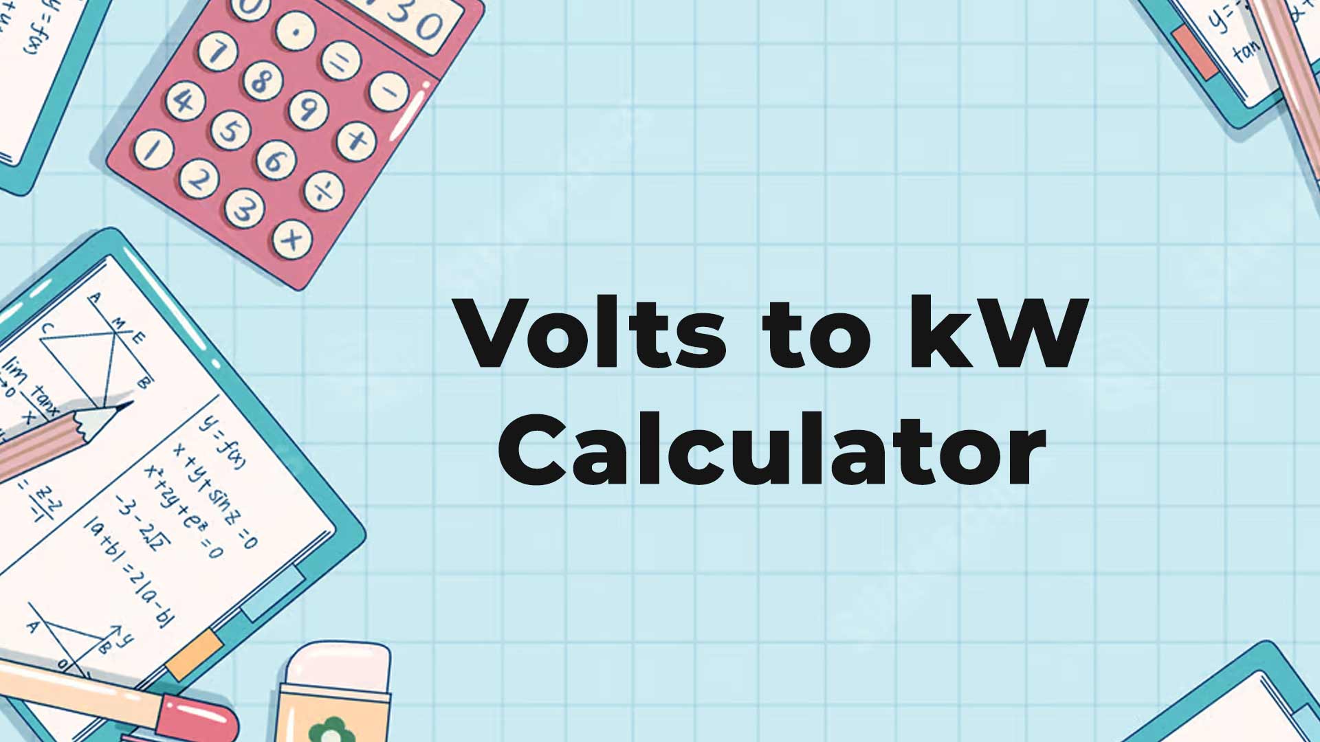 Volts to kW Calculator