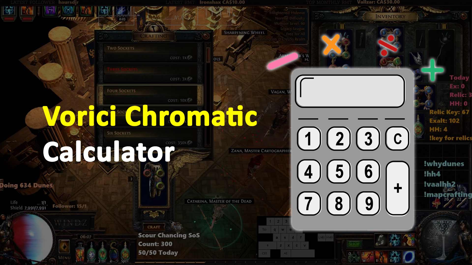 Vorici Chromatic Calculator - Poe Vorici Calculator