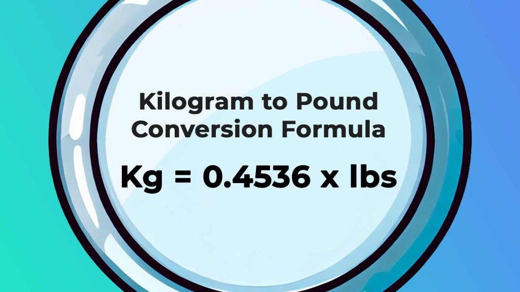 185 lbs to Kg conversion formula